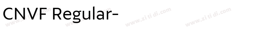 CNVF Regular字体转换